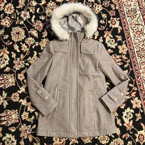 SOLD ⭐️A new day Grey Hooded Duffle Pea Coat size XS